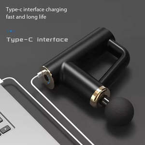 Pistolet de massage portatif intelligent haute vitesse 1200-3200 tr/min pour fascias, format voyage exclusif, massage par percussion des tissus profonds du corps et de la tête - Product Image 2