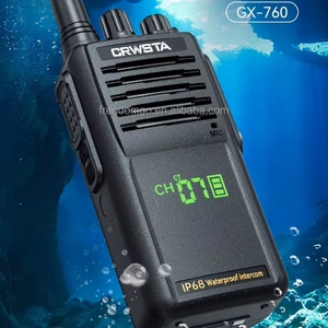 Walkie Talkie CRWSTA GX-760, Radio Bidireccional Profesional a Prueba de Agua, 199 Canales, Dispositivo Inalámbrico de Intercomunicación UHF Portátil - Product Image 2