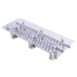 Connecteur de borne à vis en cuivre pour <span class=keywords><strong>rail</strong></span> électrique LINKWELL, 4 pôles, 660 V, montage sur <span class=keywords><strong>rail</strong></span> - Product Image 3