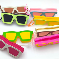 Nouvel étui de rangement pour lunettes en silicone de type fermeture éclair, étui à lunettes portable, étanche, anti-poussière, porte-lunettes de soleil avec cordon