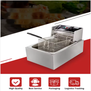 Commercial Single Tank Deep <strong>Fryer</strong> 6L 12L Gas <strong>Fryer</strong> For Fries &amp; Chicken On Sale - Product Image 2