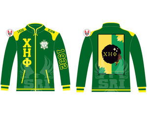 Veste de course Chi Eta Phi XHO Sorority and Fraternity pour femme, avec patchwork de lettres grecques, style course automobile, unisexe, pour université - Product Image 4