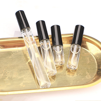 Petit emballage en verre cosmétique de brume fine de voyage portatif 2ml 3ml 5ml 10ml bouteille de parfum vide de jet de sertissage