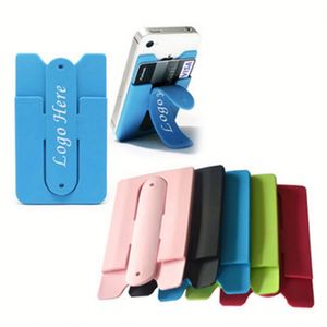 Tarjetero con Logotipo Personalizado e Impreso, con Soporte de Silicona para Teléfono Celular, Billetera para Tarjetas - Product Image 1
