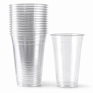 Bicchiere Trasparente Sostenibile in PLA da 24oz, Usa e Getta per Bubble Tea e Caffè - Product Image 5
