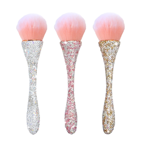 แปรงแต่งหน้าด้าม<span class=keywords><strong>เพชร</strong></span>สำหรับผู้หญิง แปรงปัดแป้งฝุ่น แปรงรองพื้นแบบมืออาชีพ แปรงปัดแก้ม ขนแปรงนุ่ม เครื่องมือแต่งหน้า - Product Image 1
