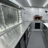 Remolque de Comida en Venta, Camión de Comida Móvil Totalmente Equipado, Remolque para Pizza, Café y Helados, Carrito de Hot Dogs, Listo para DOT y CE