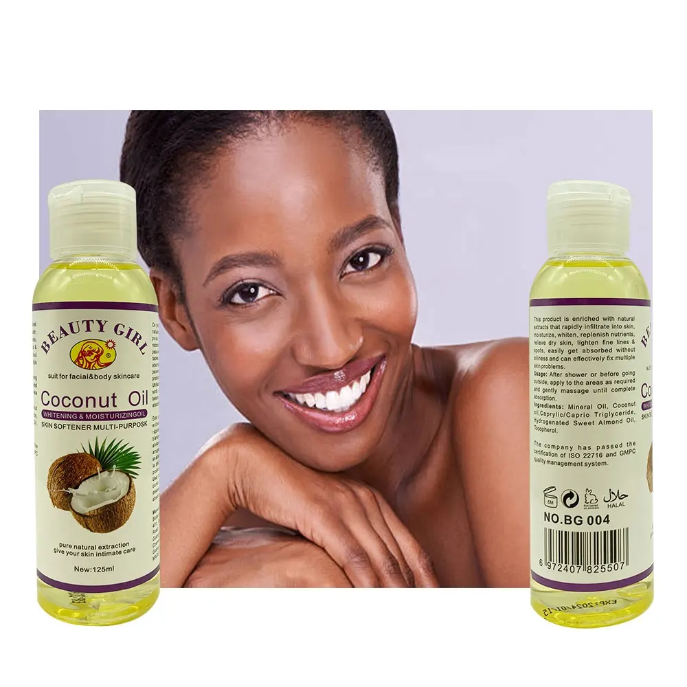 Coconut Facial & Body Oil For Moisturize Whiten Lighten Fine Lines & Dark Spot Deeply Hydrates Rejuvenating Skin