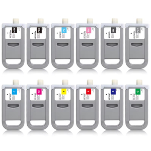 12 Colors 700ML Compatible Refillable Ink Cartridge PFI 701 702 for IPF 8000 9000 8100 9100 8110 9110 8000s 9000s 8010s 9010s - Product Image 1