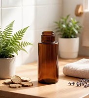 Bouteille en verre cylindrique pour boisson énergisante 100 ml avec couvercles et étiquettes, fabriquée en Chine, récipient transparent réutilisable pour le stockage et le transport de boissons