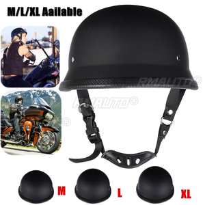 Cascos de Motocicleta Tallas M, L, XL, Casco Táctico Negro para Motocicleta y Bicicleta, Medio Casco con Certificación DOT para Chopper y Cruiser - Product Image 1