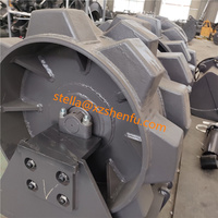 Roue de compactage résistante à l'usure pour excavatrice