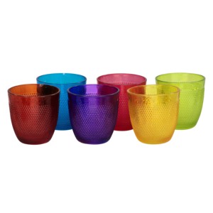 Set di 6 bicchieri colorati Granny Glasses CC 260 in vetro - Product Image 1