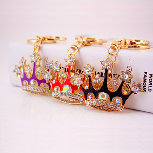 Creative Diamond Crown Crystal Keychain