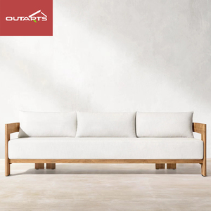 Gỗ Tếch <span class=keywords><strong>sofa</strong></span> đặt đồ nội thất sang trọng Patio vườn ghế <span class=keywords><strong>sofa</strong></span> vườn bộ đồ nội thất gỗ tếch ngoài trời rắn gỗ cắt <span class=keywords><strong>sofa</strong></span> ngoài trời - Product Image 3