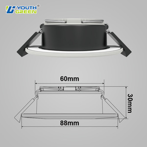<span class=keywords><strong>Downlight</strong></span> LED Estándar Europeo de <span class=keywords><strong>4W</strong></span>, 6W, 8W, 4CCT Seleccionables, Luz Empotrada con Interruptor DIP, Foco de Techo Ajustable - Product Image 4