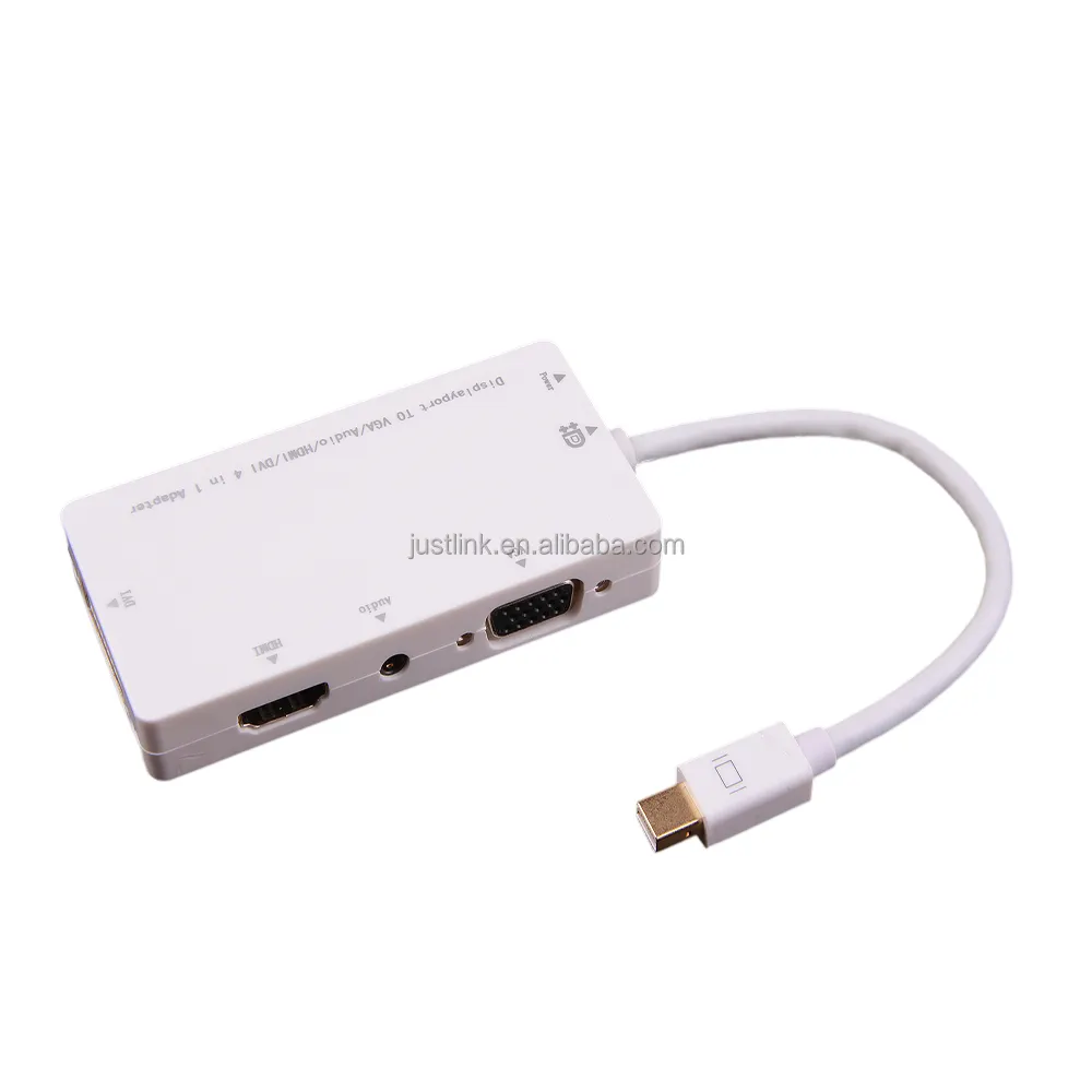 Mini Displayport a hdmi/DVI/Vga DP 4 in 1 Audio Cavo USB Multi-funzione Per Il Calcolatore Del PC Monitor Multimedia