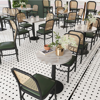 Meubles de restaurant de luxe, y compris tables et chaises, ensembles de meubles de restaurant au design moderne