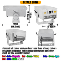 Lumière laser extérieure polychrome imperméable d'IP65 LED RVB pour la scène de mariage d'animation de fête de concert