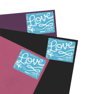 Estampillas Postales, Libro de Etiquetas, Pegatinas Postales, Impresión de 100 Unidades, 2017 Love Skywriting, Etiquetas de Estampillas Postales Individuales Perforadas - Product Image 1