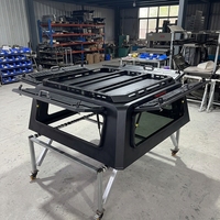 Capot de benne pliable en acier galvanisé/aluminium avec installation sans perçage et verrouillage pour RAM 1500 5.7ft/6.4ft/8ft