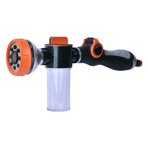 Multi Functional Car Wash Foam Gun 8 Function Thumb Push Straight Handle With <b>Spray</b> Bottle For Household Cleaning And Plant - Product Image 2
