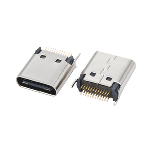 DSC-0146 <b>USB</b> Connector 24P Splint Holder <b>with</b> 0.8/1.0 Vertical <b>Socket</b> 3.1 Type-C LCP Material 5A Rated Current - Product Image 4