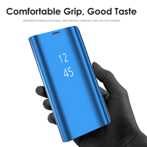 <span class=keywords><strong>Funda</strong></span> trasera de cuero <span class=keywords><strong>inteligente</strong></span> con soporte para espejo para <span class=keywords><strong>Samsung</strong></span> Galaxy S24 <span class=keywords><strong>FE</strong></span> S23 Ultra S22 Note 20 - Product Image 2