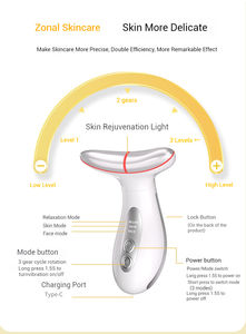 Masajeador reafirmante de elevación, masajeador de doble mentón y cuello, dispositivo de tonificación facial, instrumento de belleza para el cuello, masajeador Facial de fotones - Product Image 2