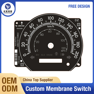 ฟิล์มฉลากแผงหน้าปัดดิจิตอลอัจฉริยะสำหรับยานยนต์ไฟฟ้าหลายรุ่นแบบกำหนดเอง  เมมเบรนสวิตช์ จี๋ซิง แอลคิว ประเทศจีน - Product Image 4