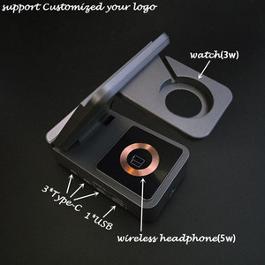 Soporte magnético multifuncional plegable de viaje universal actualizado 72W <span class=keywords><strong>7</strong></span> en 1 cargadores inalámbricos - Product Image 3