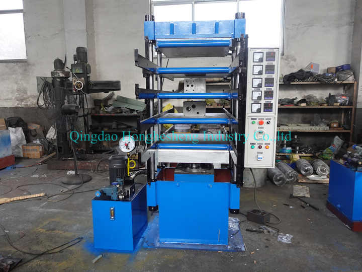 50 Ton Outdoor Interlocking Recycled Rubber Pavers press machine ...