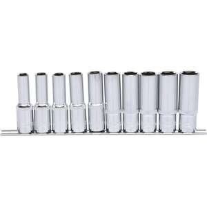 KS TOOLS - 918.0612 1/2'' CHROME plus Hexagonal <b>socket</b> set, deep 10-<b>19mm</b> (10 pcs) - EAN 4042146078938 HAND <b>SOCKETS</b> 1/2" - Product Image 1