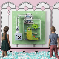 Équipement de terrain de jeu interactif intérieur Leber Electric, jeux de mur à balles, jeux doux, parc d'attractions, salle sensorielle, 3-12 ans