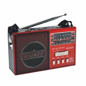 Eletree Waxiba Xb-324Urt Torche Led Portable Mp3 Double Radio Am/Fm Avec Cordon Électrique