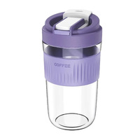 Vaso Portátil para Beber, Taza de Café con Tapa Hermética y Funda de Silicona, Taza de Viaje Reutilizable para Senderismo, Camping y Deportes al Aire Libre