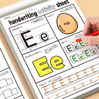 Calligraphie moderne pour enfants : guide étape par étape, cahier d'exercices, apprentissage de l'écriture pour les enfants d'âge préscolaire, cahier de copie pour débutants