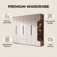Armoire de chambre autoportante en bois, design gratuit, écologique, durable, grande capacité, moderne et simple pour la maison, le bureau, l'hôtel, la villa