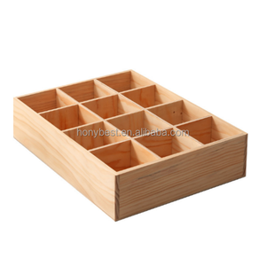 Caja de Almacenamiento de Madera de Acacia con 25 Ranuras, Bandeja Abierta, Organizador de Exhibición de Aceites Esenciales <span class=keywords><strong>para</strong></span> Botellas de 15 ml, Colección de Esmaltes de Uñas - Product Image 6