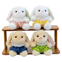 Porte-clés Lapin en Peluche en Gros 15cm, Personnalisé, Rempli de Perles, Jouet en Peluche en Coton PP, Pendentif Animal, Décoration de Sac à Dos