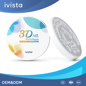 Op voorraad Natuurlijke Gradiënt Hoge Hardheid 43%-46% Transmissie Tandheelkundige <span class=keywords><strong>Zirconia</strong></span> Blok voor CAD CAM Frezen - Product Image 1
