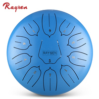 Professional Steel Tongue Drum 12Inch 11 Notes C Major Handpan Percussion Instrument for Yoga Meditation Camping