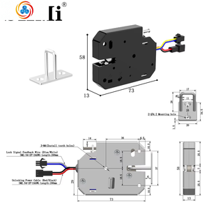Serrure de porte de casier de supermarché intelligente sans clé SHMi XG07C pour contrôle de distributeur automatique sans personnel, entraxe 60 mm, petite boîte aux lettres, fabriquée en Chine - Product Image 2