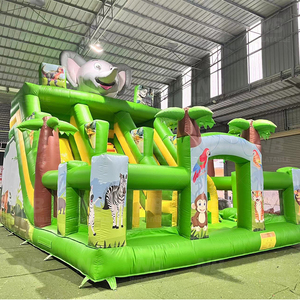 Outdoor Large Interaction Game Adult Inflatable Obstacle Course House Amusement Park Inflatable Obstacle Course Inflatable Obsta - Product Image 6