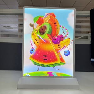 Có thể sạc lại A4 Máy tính để bàn quảng cáo ánh sáng Hộp Acrylic nhấp nháy LED Bảng menu nhà hàng hiển thị thẻ chủ đứng - Product Image 2