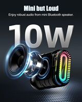 Mini SISTEMA DE PA de Karaoke portátil profesional, barra de sonido resistente al agua, iluminación RGB 5,3 para Boombox inalámbrico, aplicación de rango de 15m