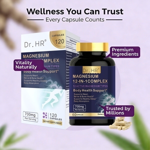 Cápsulas de Glicinato de Magnesio 12 en 1, Fórmula de Alta Absorción, Favorece la Relajación Muscular, un Sueño Reparador, la Salud Nerviosa y el Suministro de Minerales - Product Image 6