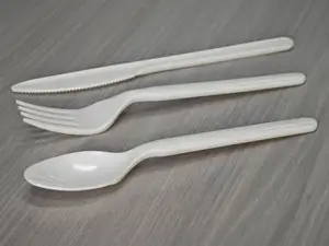 Wholesale Biodegradable Disposable PHA Cutlery 7inch Marine Degradation PHA Cutlery Biodegradable Cutlery Set