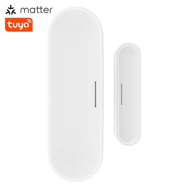 LEDEAST NAS-DS07TM Matter Smart Home Security Open Close Door and Window Sensor Switch USB Powered Operated for Home Security