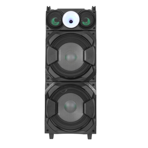 Système de cinéma maison actif avec double caisson de basses de 12 pouces pour fête, batterie extérieure, lumière RVB, double microphone, fabriqué à Guangzhou - Product Image 1